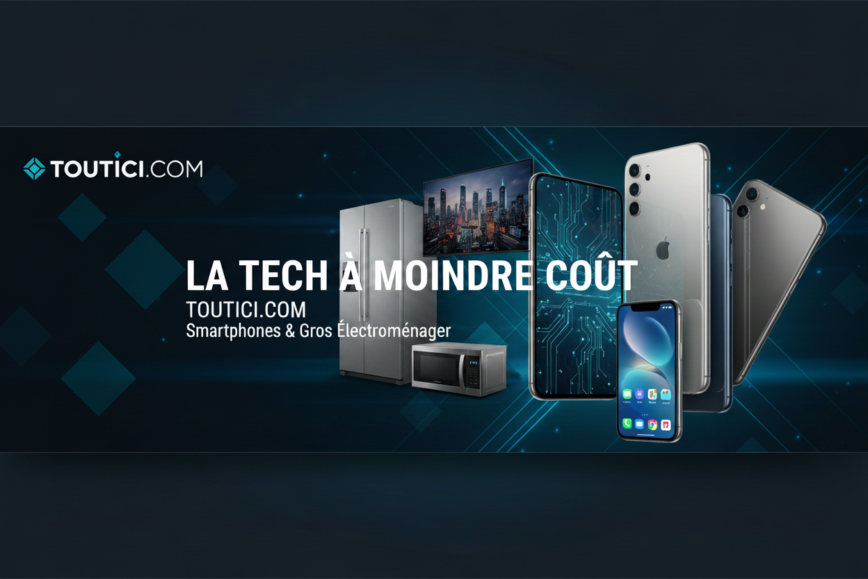 Bannière TOUTICI.COM avec électroménager